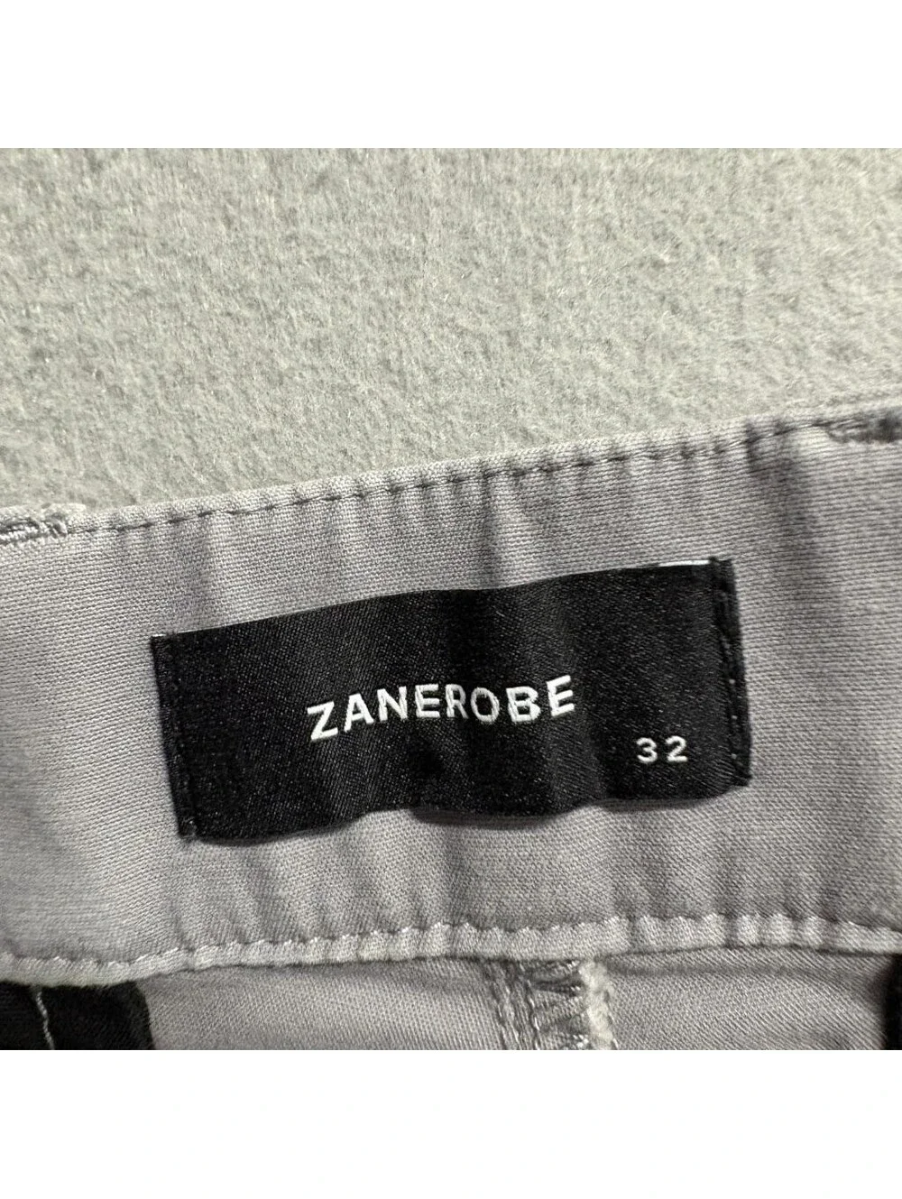 Zanerobe Sureshot Chino Pants Mens 32 Gray Elastic Cuff Stretch Joggers